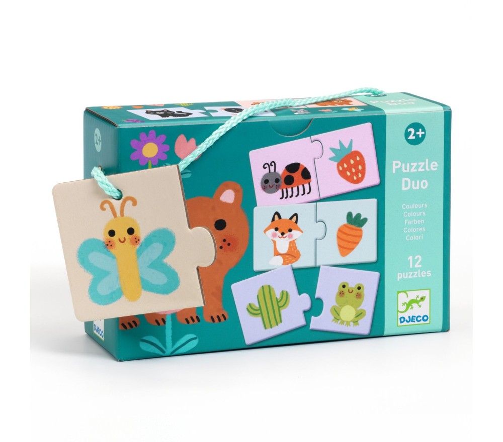 Puzzle Duo Bimbi Colori Dj08273 Djeco (1)