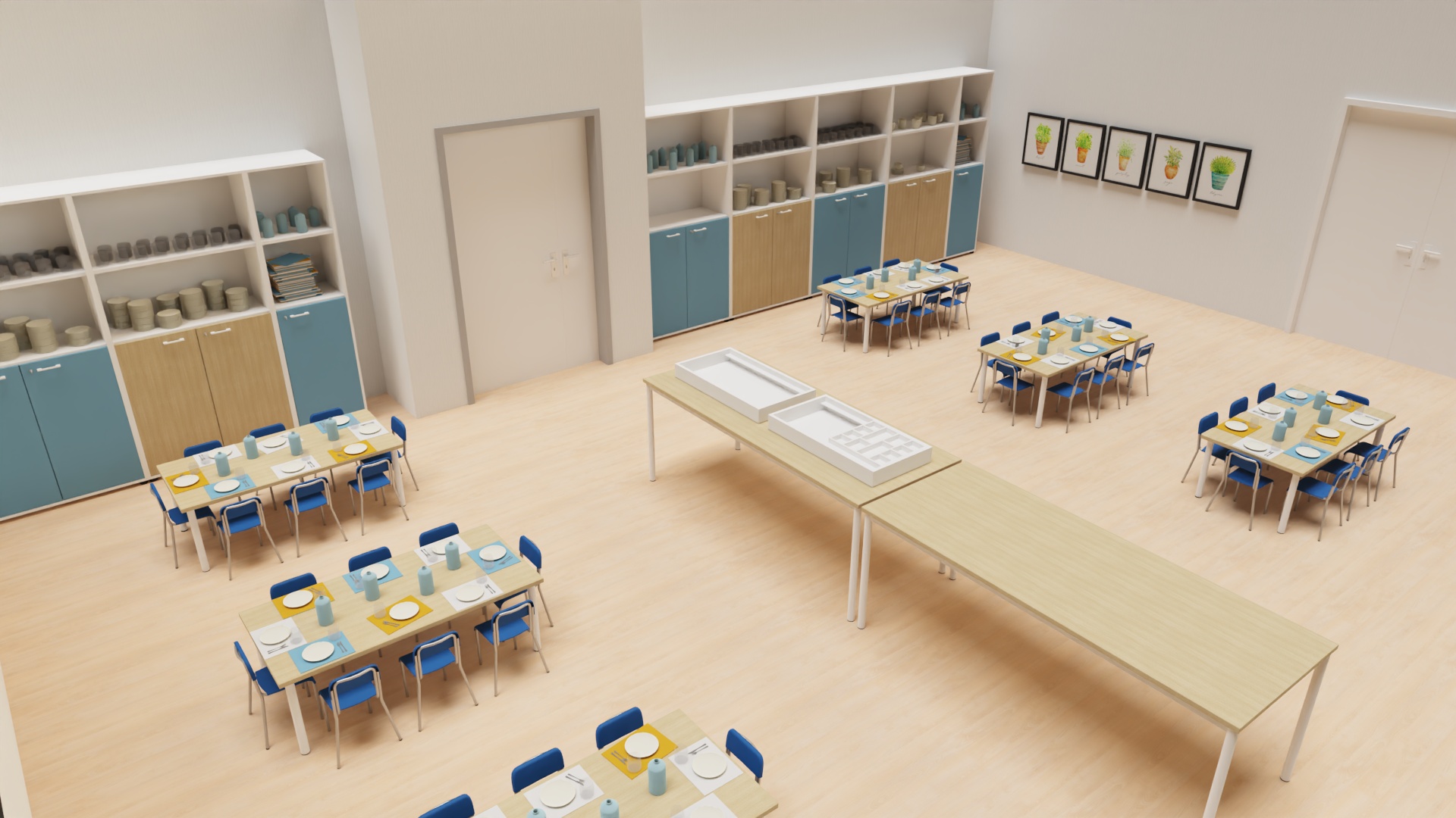 Progettazione arredi mensa per asili nido