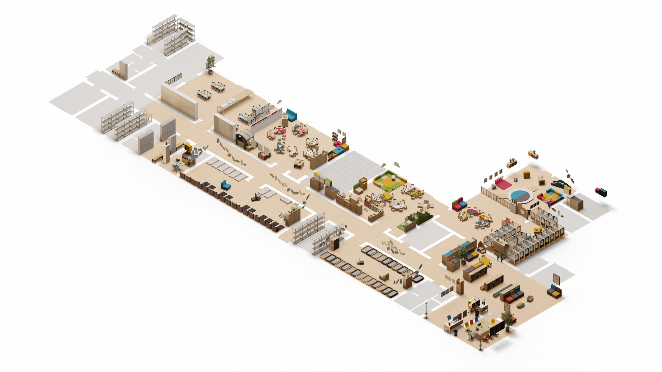 Consulenza progettazione arredi interni asili nido